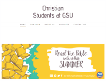 Tablet Screenshot of gsuchristianstudents.org